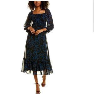 Just… Taylor Smocked Midi Dress- NWT